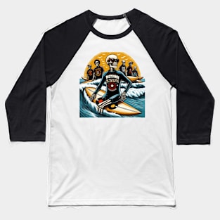 Skeleton Wave Jam 2 Baseball T-Shirt